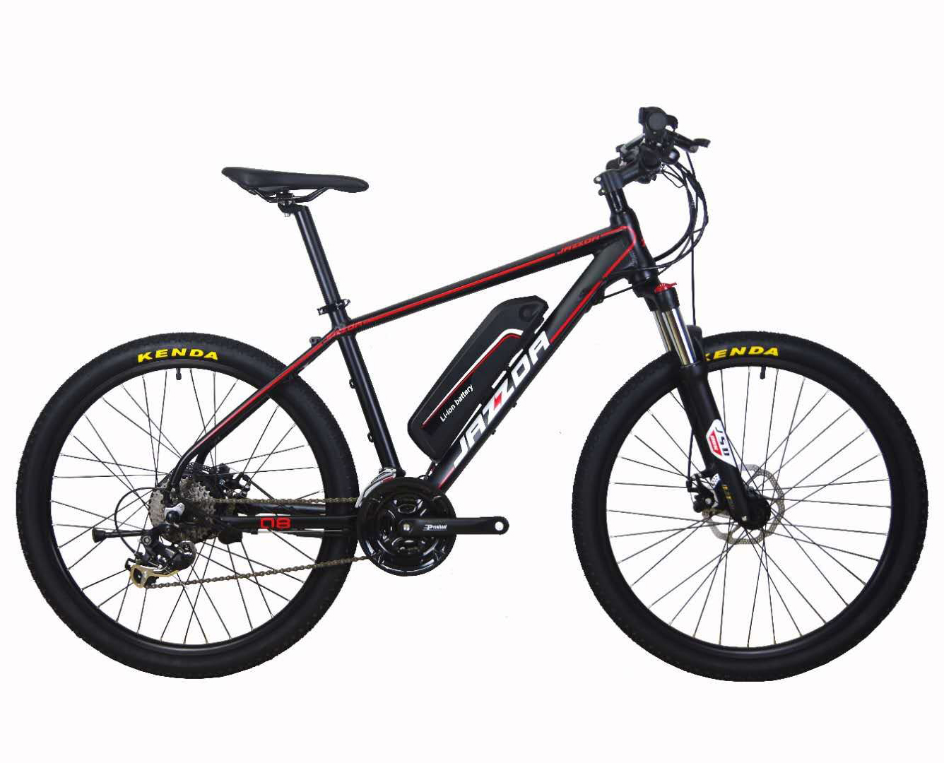 26 Inch 250W 350W Electric Mountain Bicycle 48V Lithium Battery And 24 Speed Gears