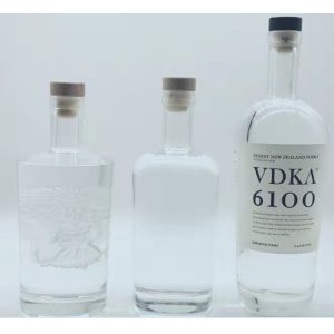 Wholesale 1000ML 1750ML 3000ML Empty Vodka Bottle Embossed Screen Printing from china suppliers
