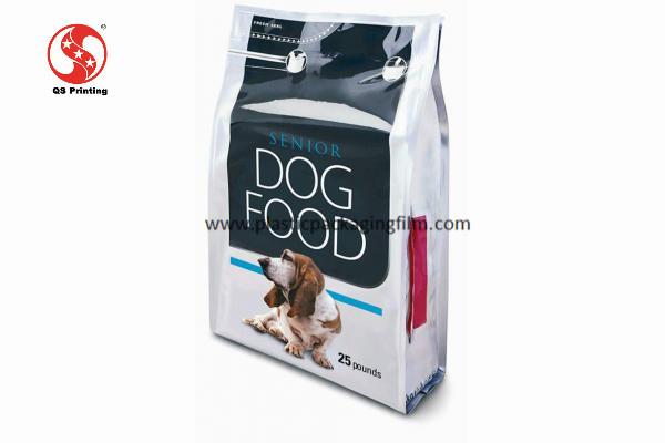 Printed Stand Up Pouches Pet Food Packaging Bag with Aluminum Foiled / BOPP /