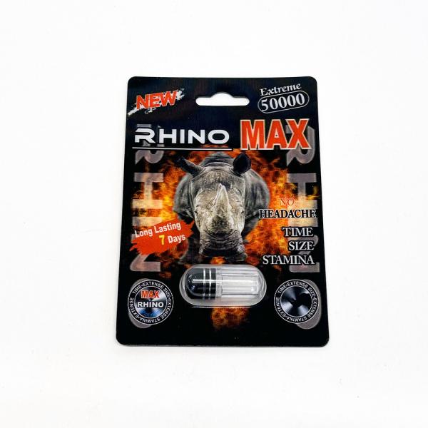 Customized Rhino 69 Enhancing Pill Paper Packaging Box For Secure Dry Storage
