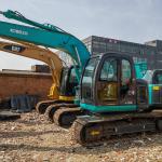 Used 135 Kobelco Excavator Blue Paint Second Hand Kobelco135 13 Ton