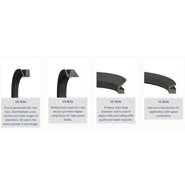 V Type NBR FKM Rubber V Ring VS VA Water Pump Seals V Seal Rotary Shaft Seal Ring