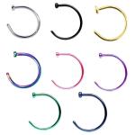 Fake Clip On 6 10 mm Surgical Steel Open Nose Ring Thin Small Hoop Nose Piercing