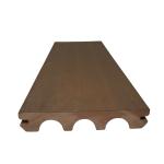 Co-extrusion Stunning Arch Solid Decking for Luxury Patios Thickness Above 18mm