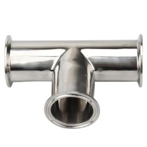 Wholesale Quick Install SS304 316L Tri Clamp Equal Tee Pipe Fitting for Food Industry Connection from china suppliers