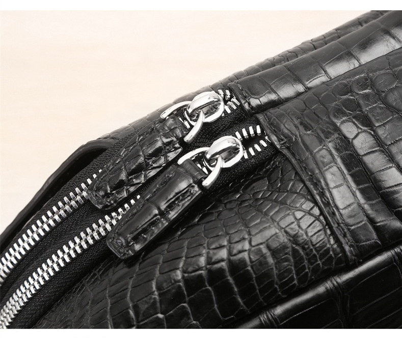 Exotic Crocodile Skin Men's Chest Bag Authentic Genuine Alligator Leather Male Messenger Bag Crossbody Shoulder Bag