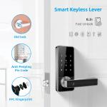 Residential Electronic Door Locks , Wifi Digital Safe Touch Screen Finger Print