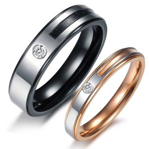 Wholesale Tagor Jewelry Super Fashion 316L Stainless Steel couple Ring TYGR057 from china suppliers