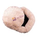 Donut Round Plush Dog Bed Anti Anxiety Cozy Calming Soft Luxury Pet Bed