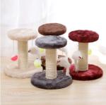 Christmas Cats Scratching Posts Solid Wood Red Brown Cat Scratching Pole