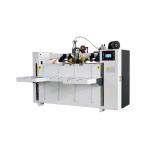 Semi Auto Carton Stitching Machine Nail Box Double Servo High Speed Stable