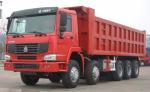 HOWO 27 tons 12 wheels 8x4 dump truck green color cabin with 18cbm cargo body