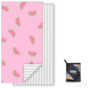 Wholesale Quick Dry Two Side Printed Microfiber Beach Towel Absorbent Travel Blanket from china suppliers