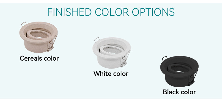 Adjustable Tilt Mr16 Recessed Lighting Housing Round 68mm Cutout Downlight Enclosure