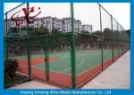 40*40mm Dark Green Chain Link Wire Fence for Forest Protecting / Football Ground