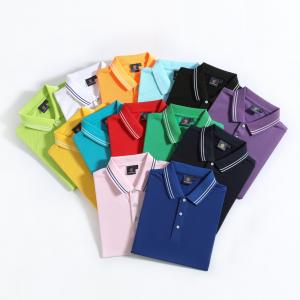 Wholesale                  Golf Polo Shirt Tops Leisure Sportswear Spring Summer Clothes Golf Clothing Polos Shirt with Printed Logo              from china suppliers