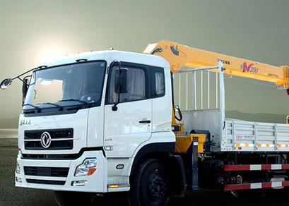 Quality New XCMG hydralic Telescopic Boom Truck Loader Crane , 8T Truck Mounted Crane for sale