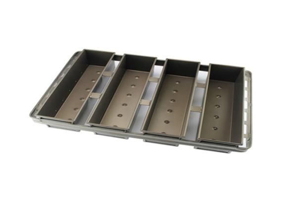RK Bakeware China Foodservice NSF 9'' Aluminium Loaf Pan 4 Straps High Quality