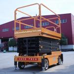 Mobile scissor tables hydraulic electric 500kg 9m indoor scissor lift platform