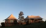 Hotel Lodge Luxury Resort Tents , Glamping Hotel Tent High Temperature