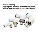 KSL KSH Right Angle Elbow High Speed Pneumatic Rotary Union 4mm To 12mm