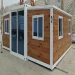 Steel Door Wooden Hotel Shop Folding Expandable Prefabricated Container Casa