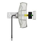 50W White Waterproof SMA Connector WiFi Tower Telecommunication Parabolic Dish