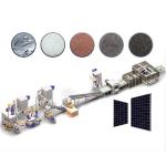 Automatic Green Energy Recycling Waste Solar Panels Glass Crushing and Removing