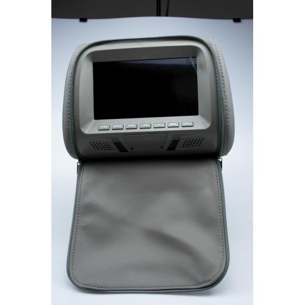 USB Port Active Headrest DVD Player SD Slot Grey Color ABS Material Type