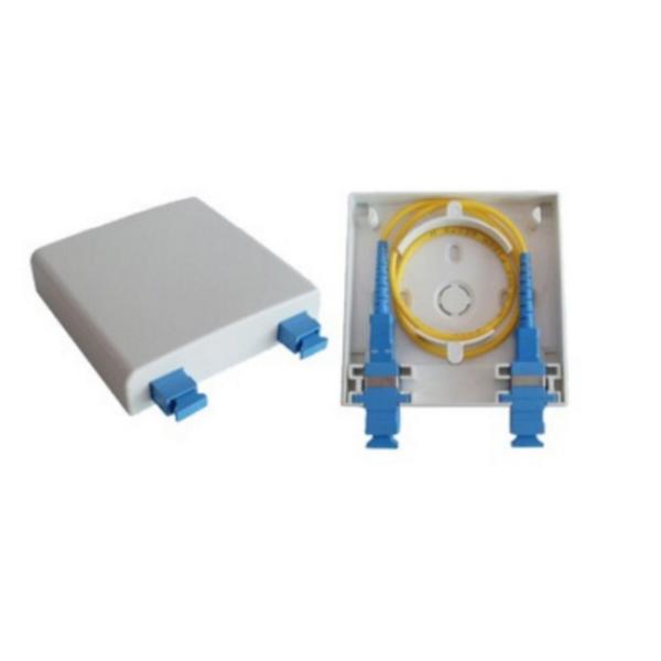 1 Port Optical Fiber Distribution Frame FTTH Socket Faceplate with ABS material For Indoor Usage