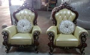 Wholesale B011#; Royal style genuine leather sofa set, home furniture,office furniture,hotel furniture,Europe sofa; from china suppliers