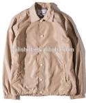 Custom high quality blank 100% polyester mens coaches jacket