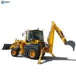 Front Bucket 1m3 75kW Cummins Engine 0.3m3 WZ30-25 Backhoe Loader