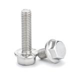 Stainless Steel A2 70 A4 80 Hex Flange Bolt DIN6921 Direct Supply for and Plain