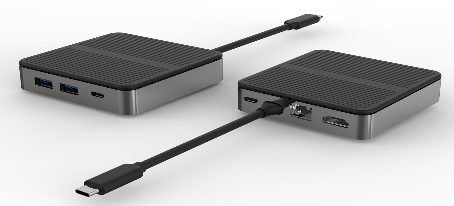 Power Type C To Usb Adapter Square USB 3.0/2.0 Hub Data Transfer And Connectivity For Laptop Pc Computer