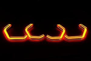 Wholesale Height 109mm LED RGB Angel Eyes Headlight Halo Rings U Shape from china suppliers