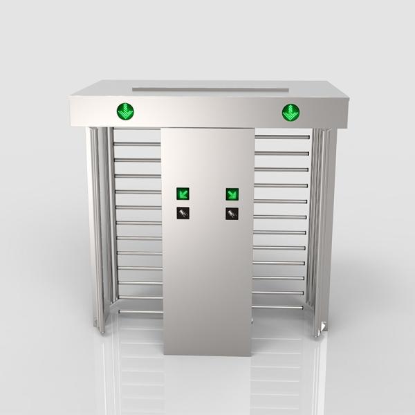 Stainless Steel High Security Turnstile Full Height , Access Control Turn Style