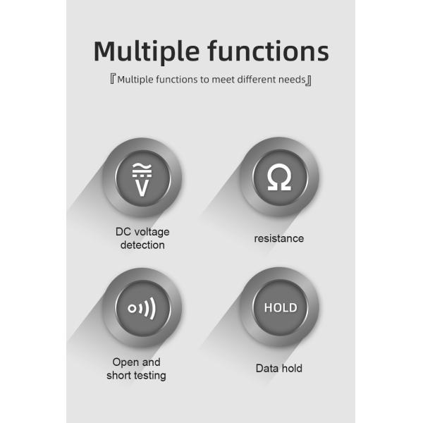 HT86A Car Voltage Detector Pen Non Contact Voltage Tester Continuity Resistance Ohm Meter Car Fault Circuit Test Pencil