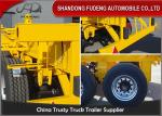 2 / 3 Axle Skeletal Semi Trailer , 40 Ton 20ft 40ft Skeletal Trailer