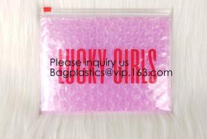 Wholesale Wholesale PVC Plastic Zipper Bubble Cosmetic Bag With Custom Logo,Holographic k Bubble Bag For Cosmetic/Hologram B from china suppliers