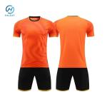 Customizable Pink/Orange Adult Soccer Jersey Set Unisex Polyester Training