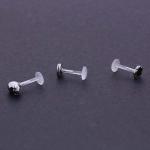 Hot Sale New Arrival Piercing Lip Ring Stainless Steel Internally 16g Labret Lip