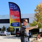 Backpack Polyester Outdoor Teardrop Flags Promotional Teardrop Banners Aluminum