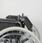 Drop Back Detachable Footrest Folding Steel Wheelchair Simple Storage Easy