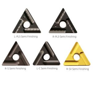 Carbide Triangle Turning Inserts TNMG160408 For Steel Processing
