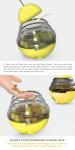 2 In 1 Interactive Cat Slow Feeder Ball Detachable Tumbler Shaped Pet Treat Ball