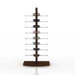Sunglasses Display Stand Rack Floor Standing Shelf Optical Lens Frame 8 Pair