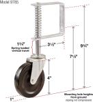 Versatile Morden Style Heavy Duty Iron Gate Wheel for Sliding Garden Fence Door