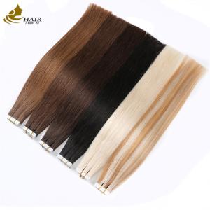 Wholesale Factory Supplier Remy 100% Human Skin Weft Invisible Double Faced Russian Tape Hair Extension from china suppliers