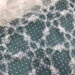 180gsm Tulle Net Fabric Fancy Mesh Dot Print Lace Fabric For Dress